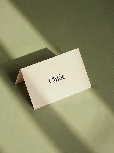 Tented Place Cards