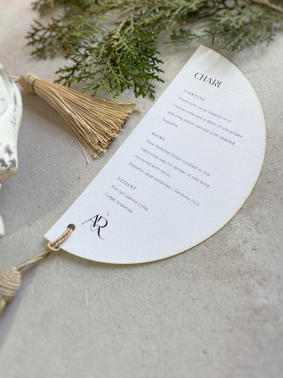 Half Moon Menu