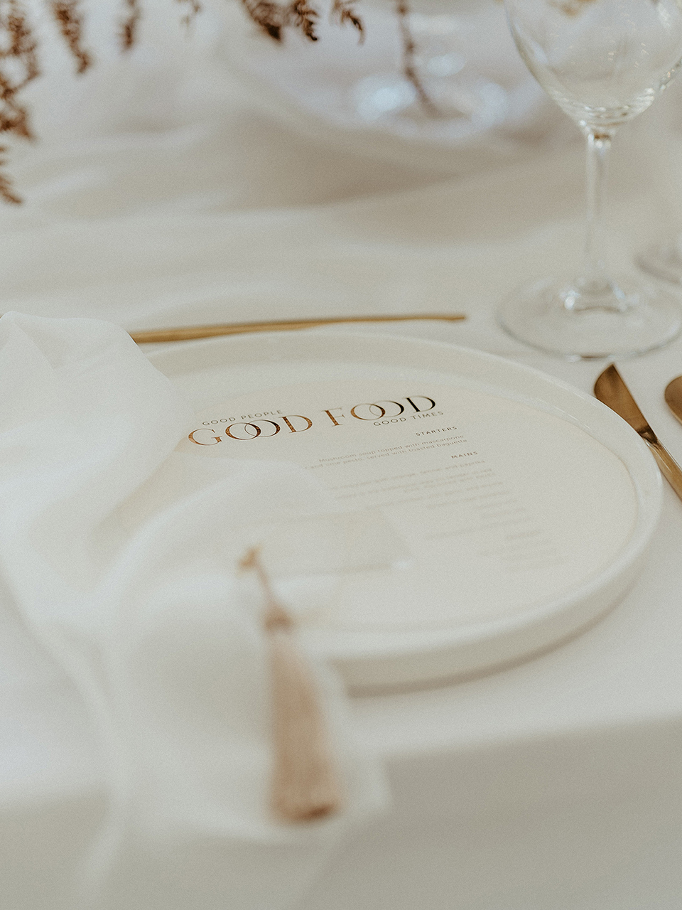 Round Plate Menus